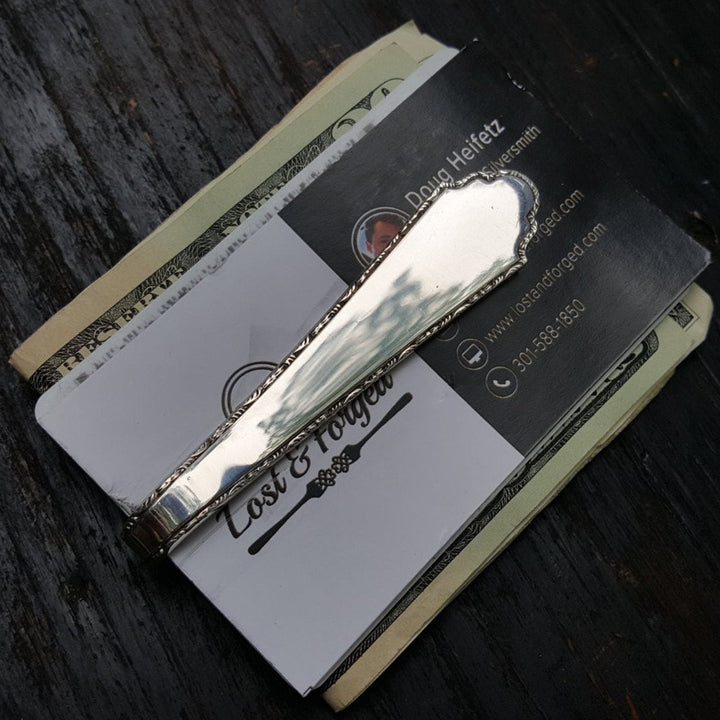 Melodia Silver Fork Money Clip