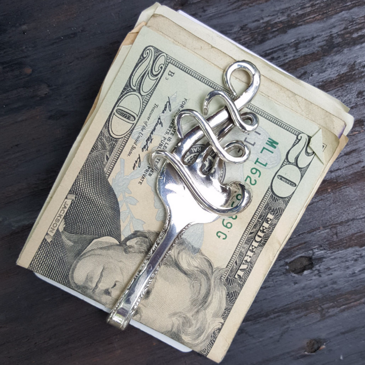 Melodia Sterling Silver Fork Money Clip