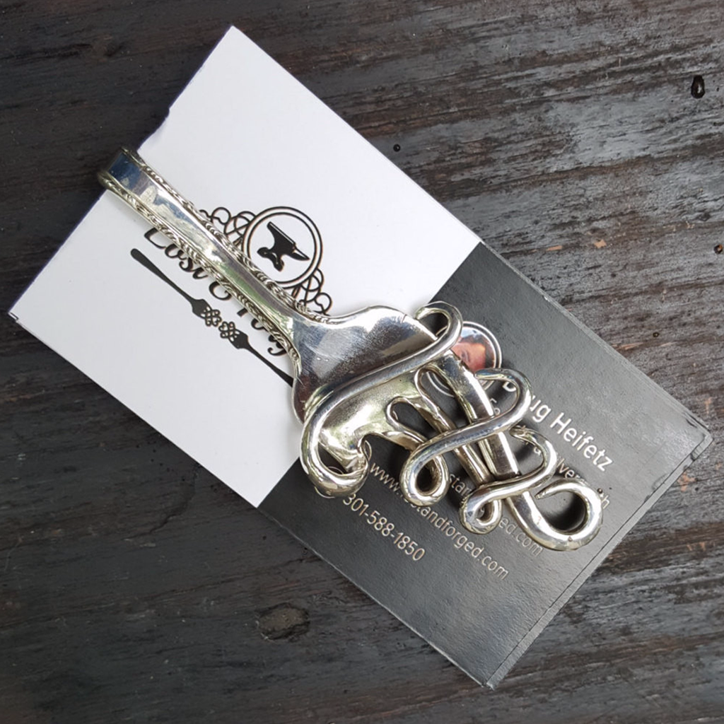 Melodia Sterling Silver Fork Money Clip
