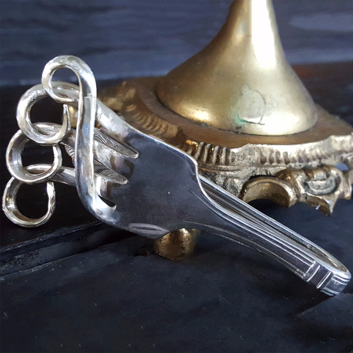 Rolling Surf Sterling Silver Fork Money Clip Wallet