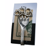 Rolling Surf Sterling Silver Fork Money Clip Wallet