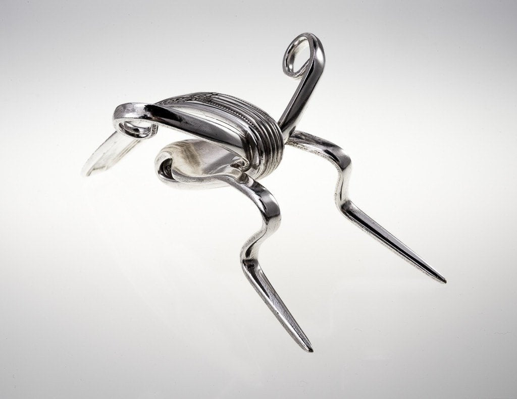 Lucky Cricket Vintage Fork Sculpture, Desk Accessory