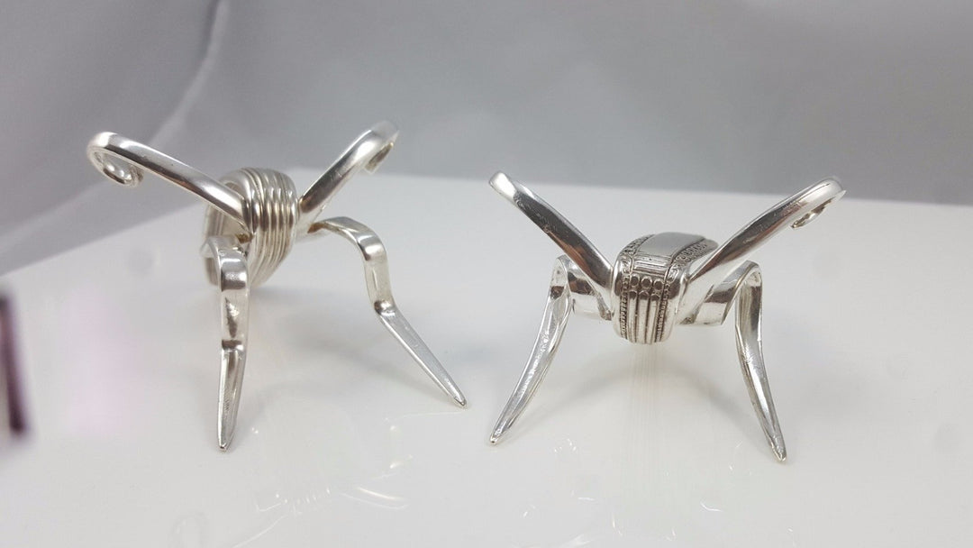 Lucky Cricket Vintage Fork Sculpture, Desk Accessory