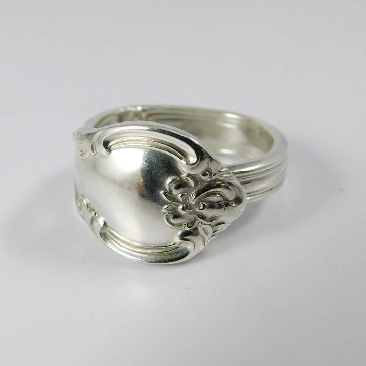 Bowknot Band-Shaped Sterling Silver Spoon Ring
