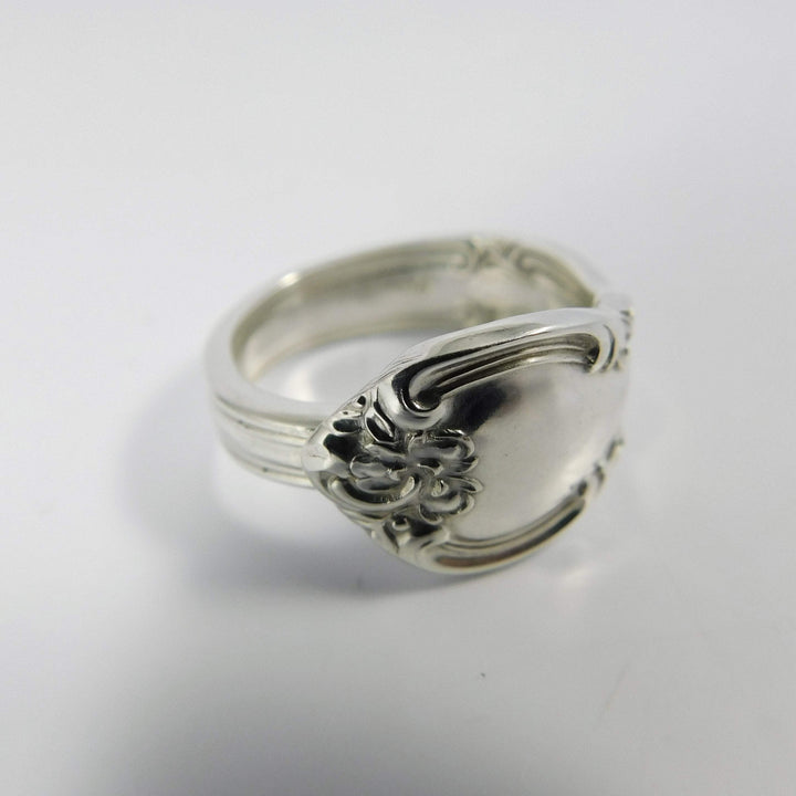 Bowknot Band-Shaped Sterling Silver Spoon Ring