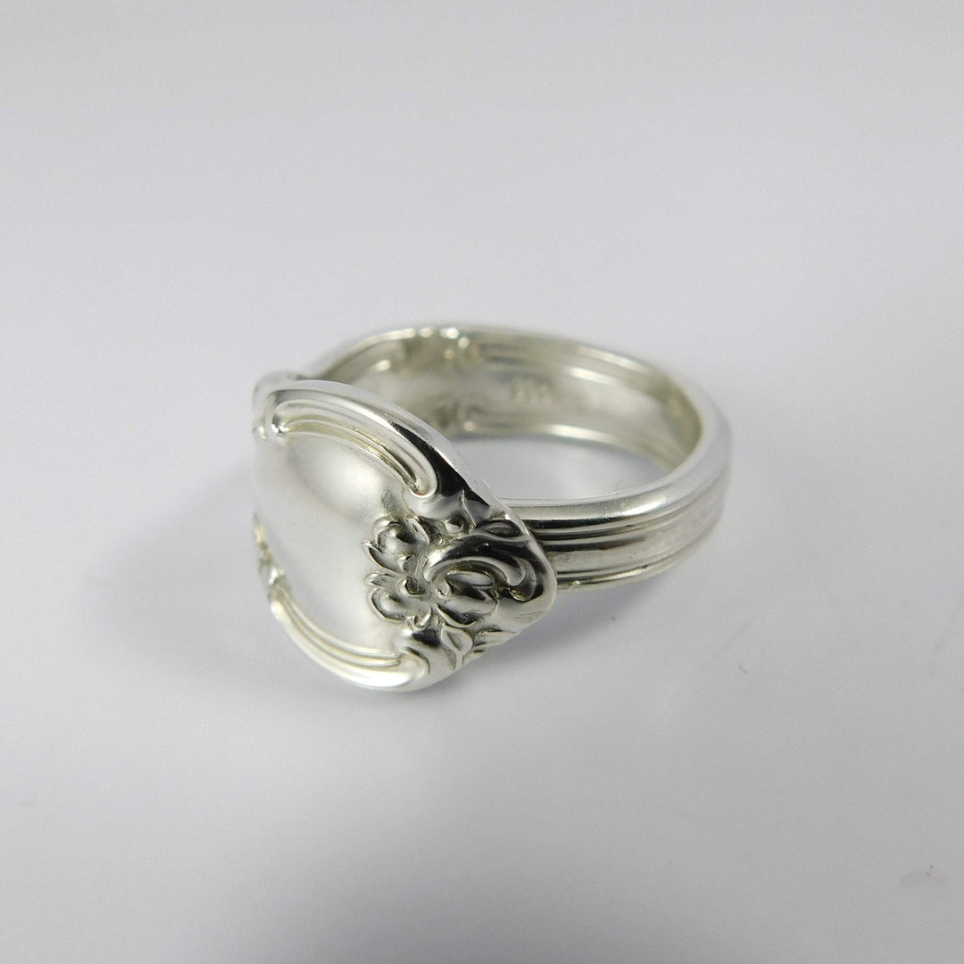 Bowknot Band-Shaped Sterling Silver Spoon Ring