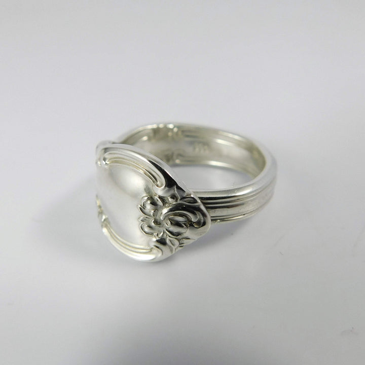 Bowknot Band-Shaped Sterling Silver Spoon Ring