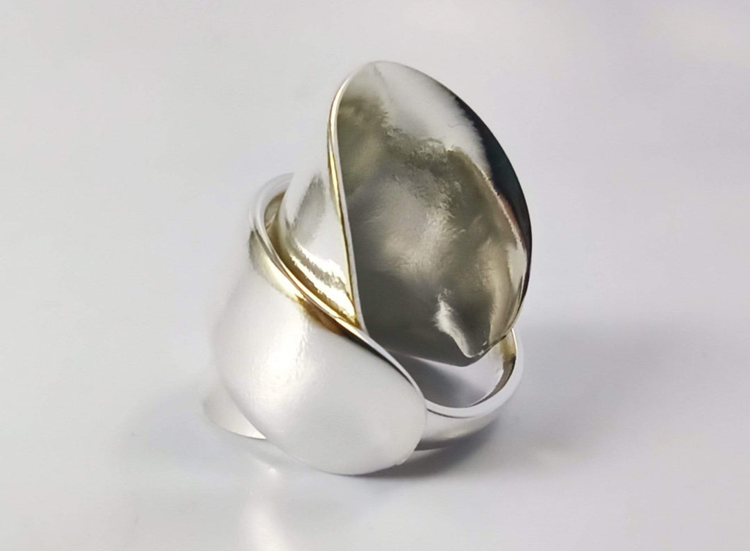 Elegance Silver Whole Spoon Ring