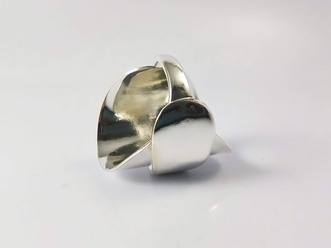 Elegance Silver Whole Spoon Ring