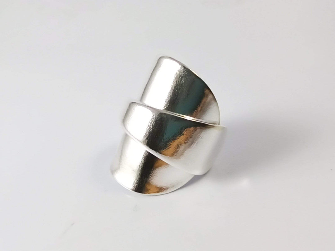 Elegance Silver Whole Spoon Ring
