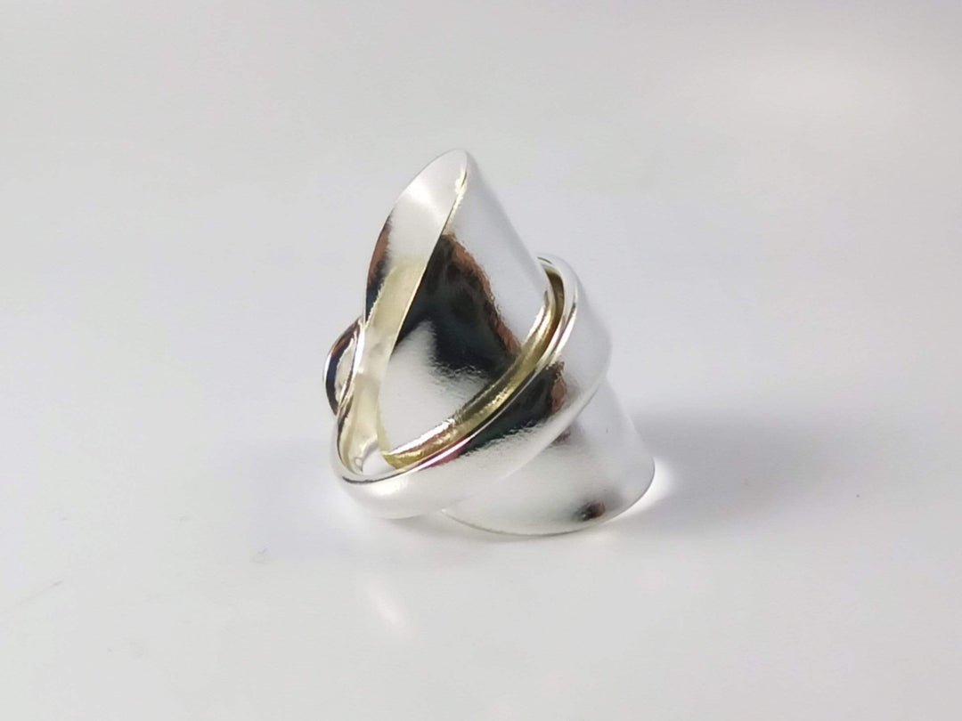 Elegance Silver Whole Spoon Ring