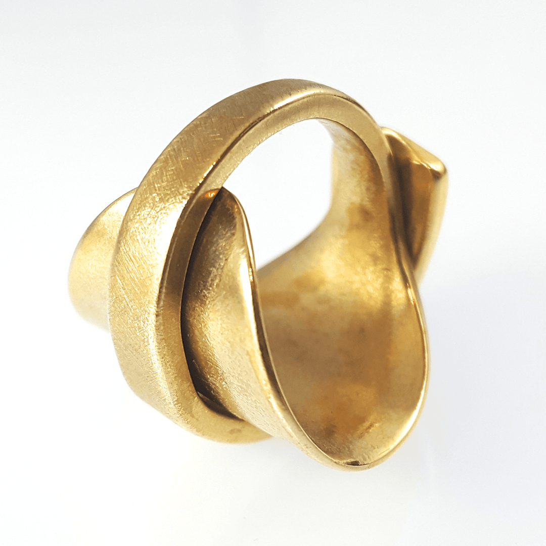 SOLD OUT - Golden Bronze Whole Spoon Ring