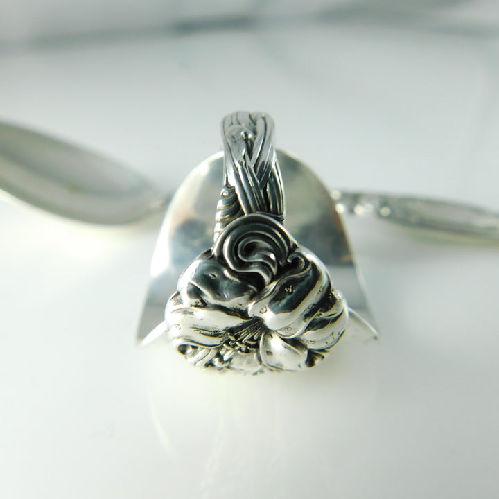 SOLD OUT - Lily Antique Sterling Silver Whole Demitasse Spoon Ring