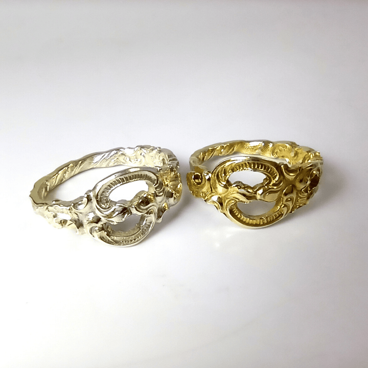 Norway Lace Band-Shape Spoon Ring