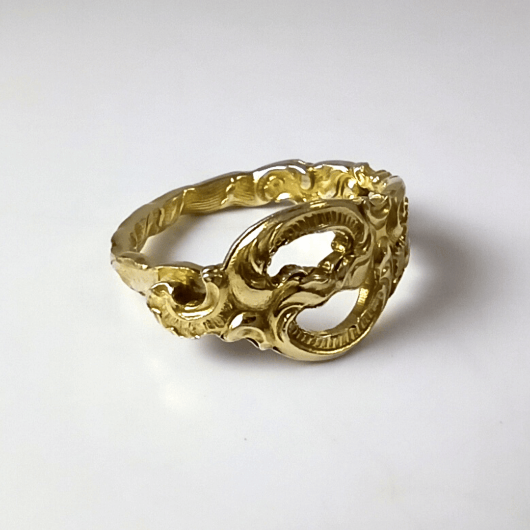 Norway Lace Band-Shape Spoon Ring