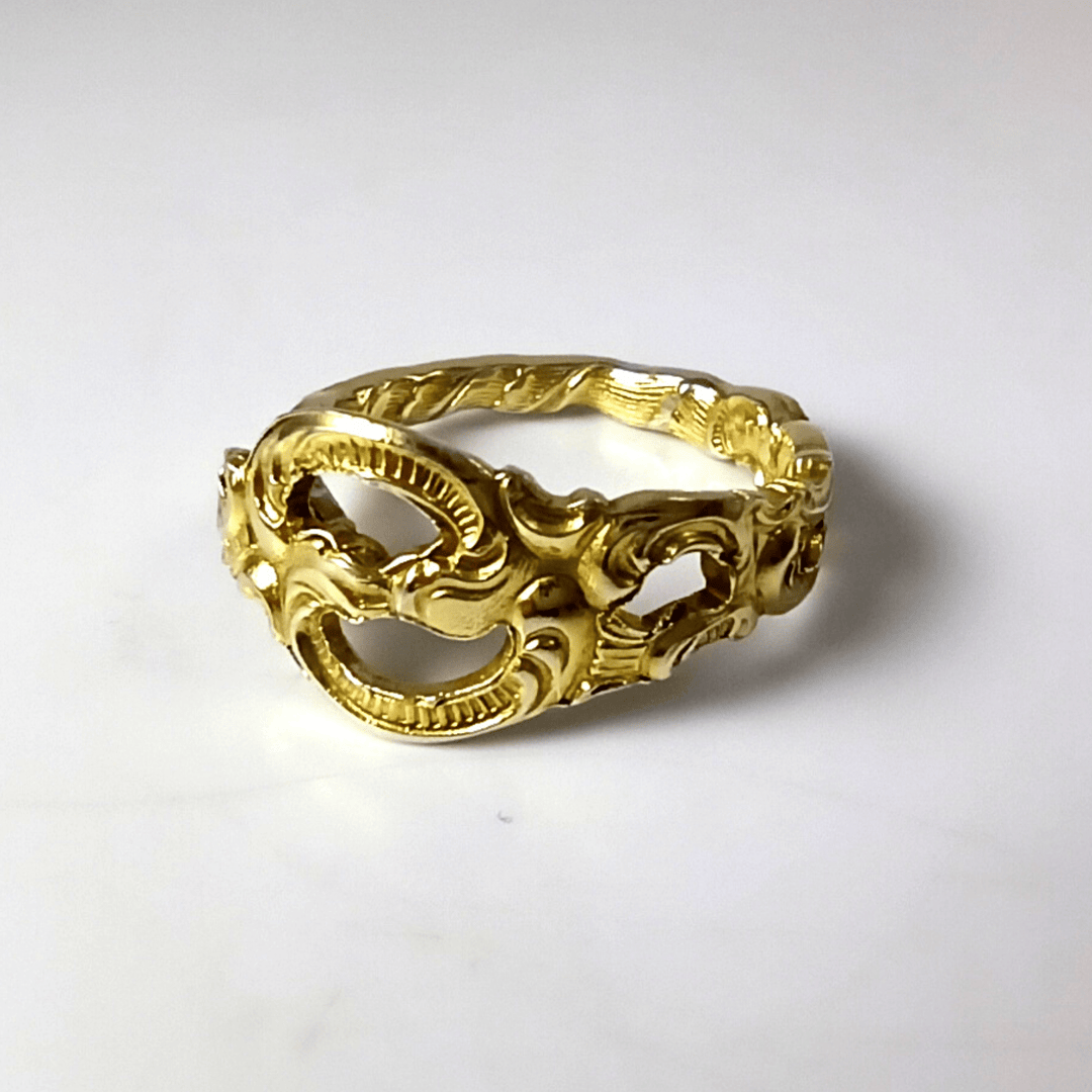 Norway Lace Band-Shape Spoon Ring