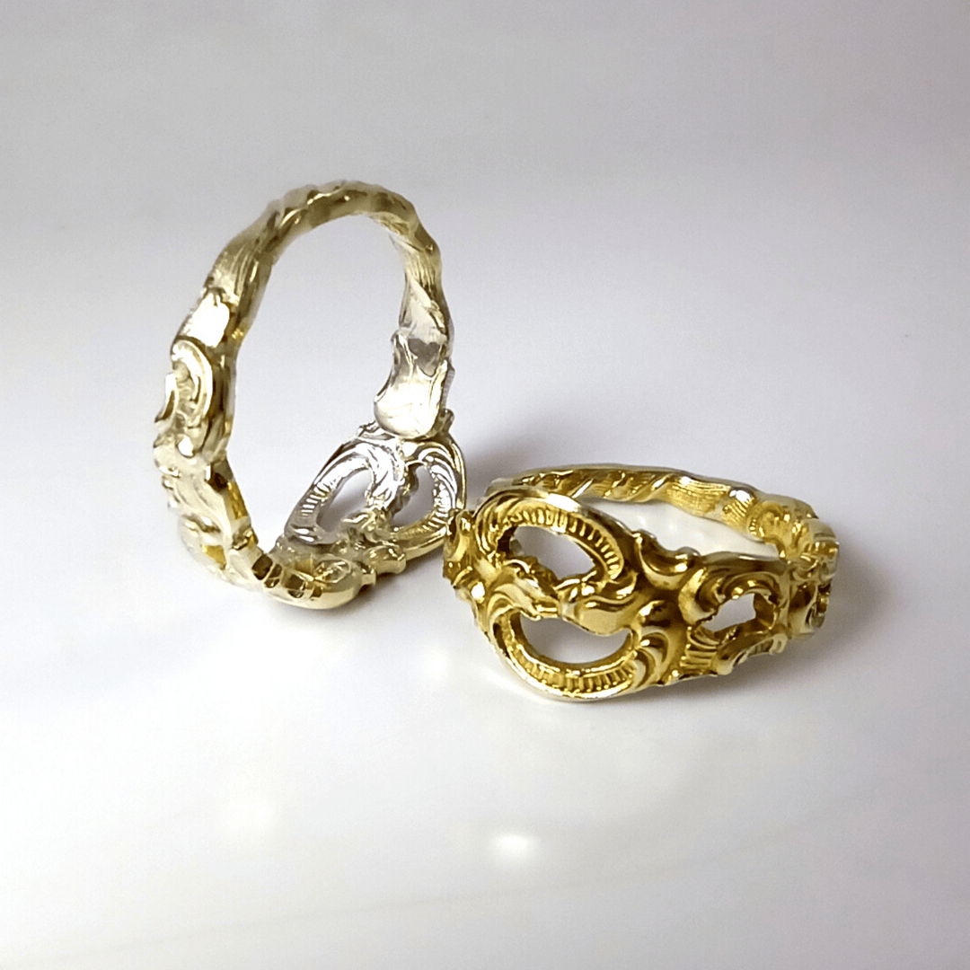 Norway Lace Band-Shape Spoon Ring