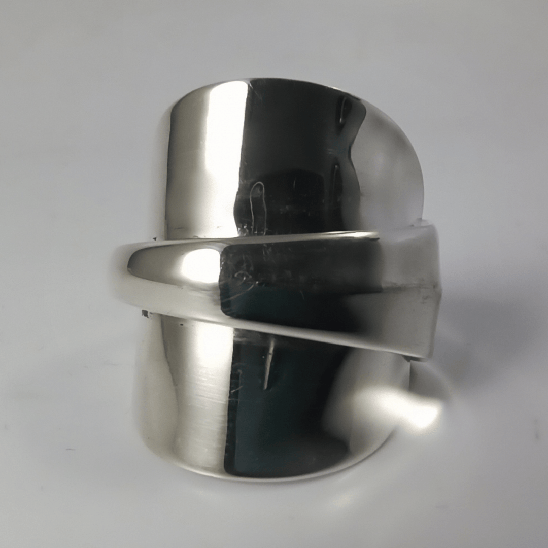 Ridgeback Sterling Silver Whole Demitasse Spoon Ring