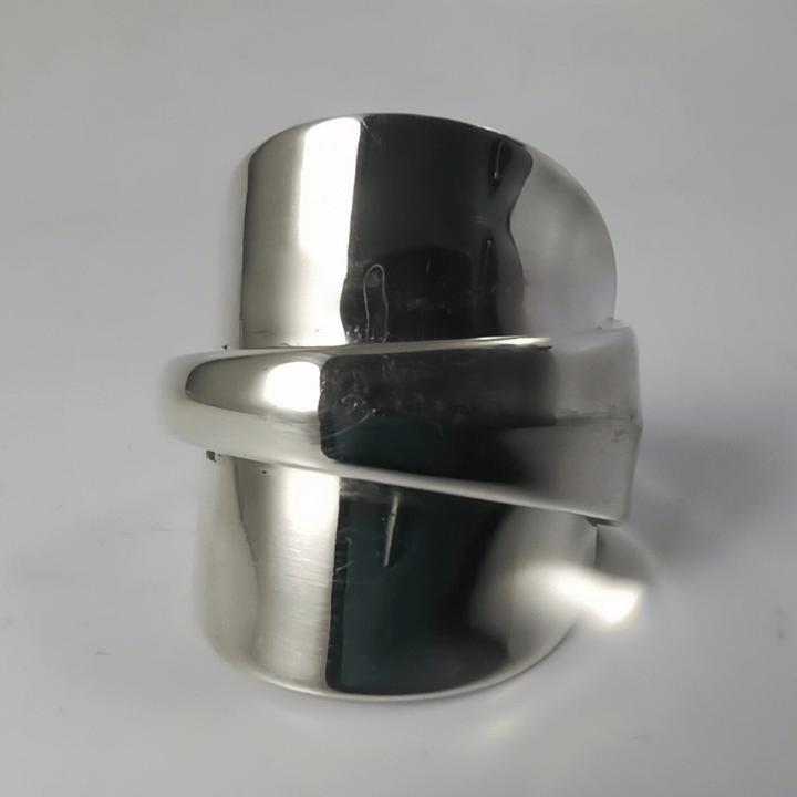 Ridgeback Sterling Silver Whole Demitasse Spoon Ring