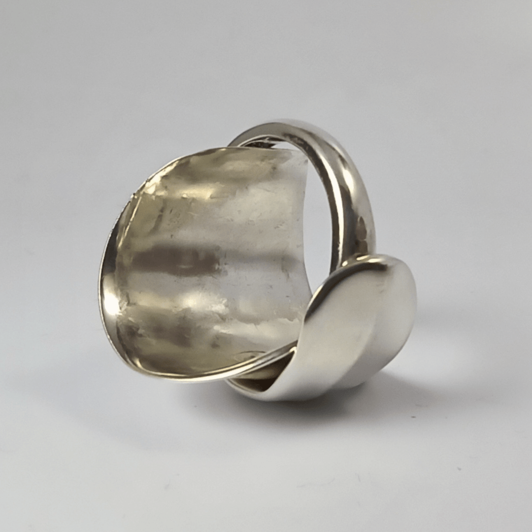 Ridgeback Sterling Silver Whole Demitasse Spoon Ring