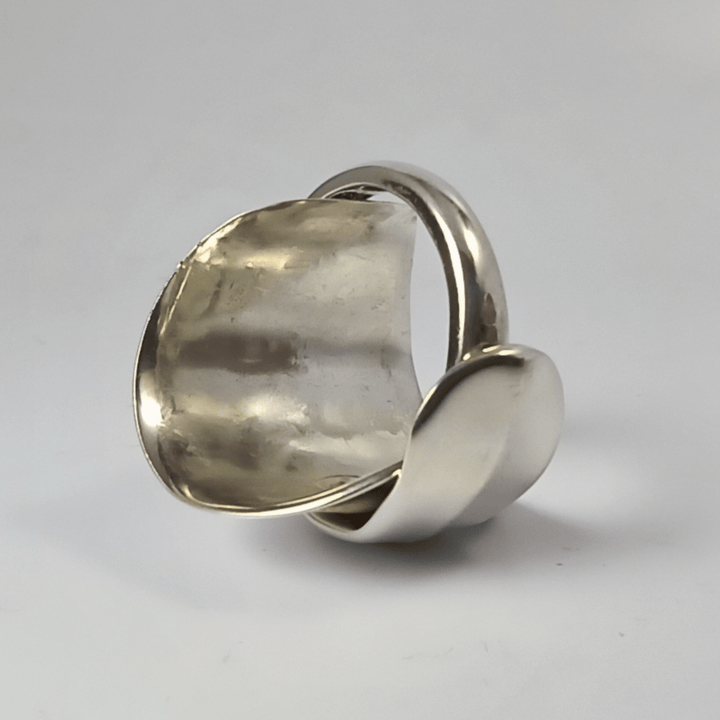 Ridgeback Sterling Silver Whole Demitasse Spoon Ring