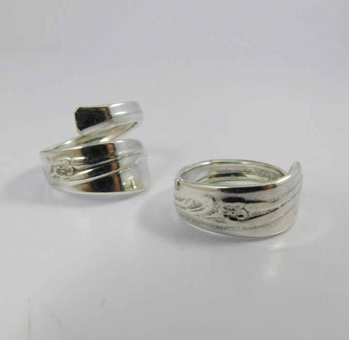 Wildflower Classic Band Silver Spoon Ring