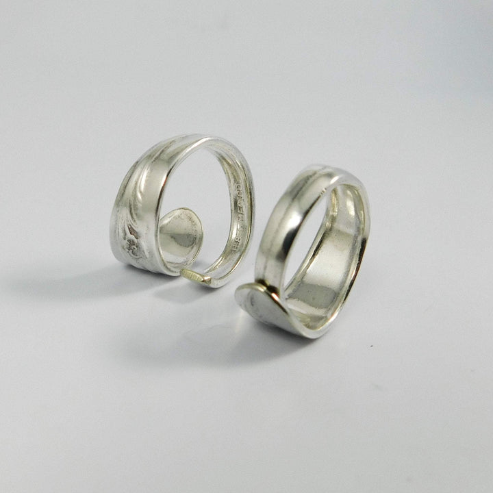 Wildflower Classic Band Silver Spoon Ring