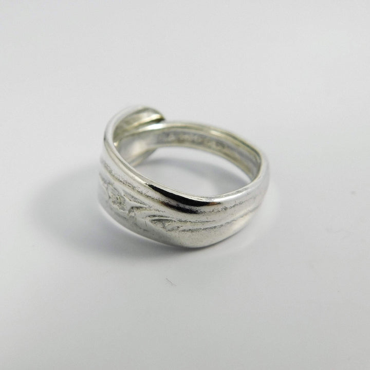 Wildflower Classic Band Silver Spoon Ring