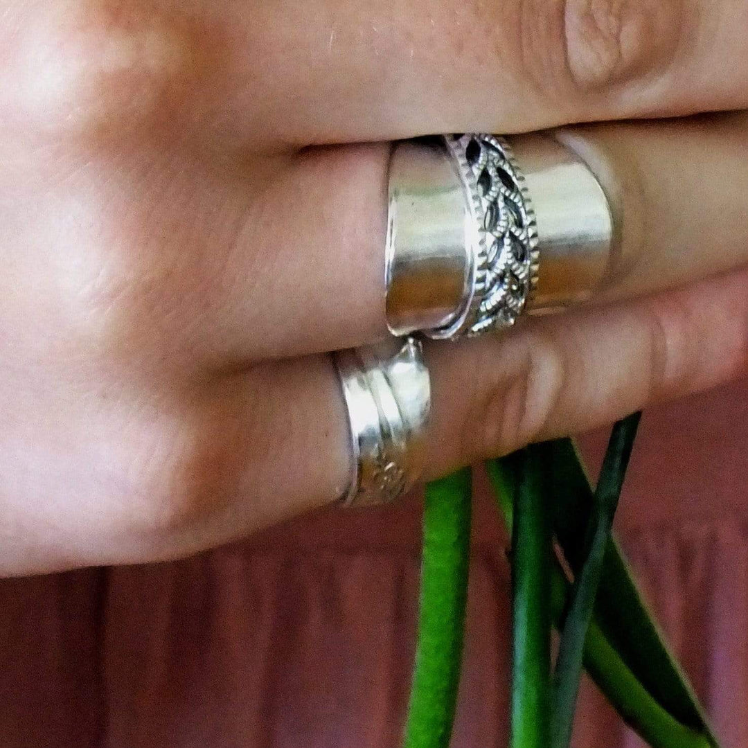 spoon ring Wildflower Classic Band Silver Spoon Ring