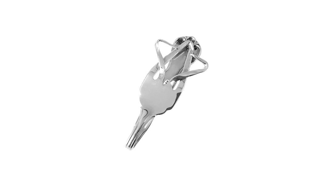 Star of David Silver Fork Money Clip / Card Holder