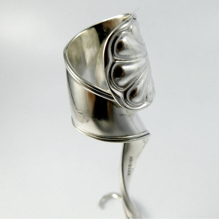 Twisted Fork Silver Candlesticks